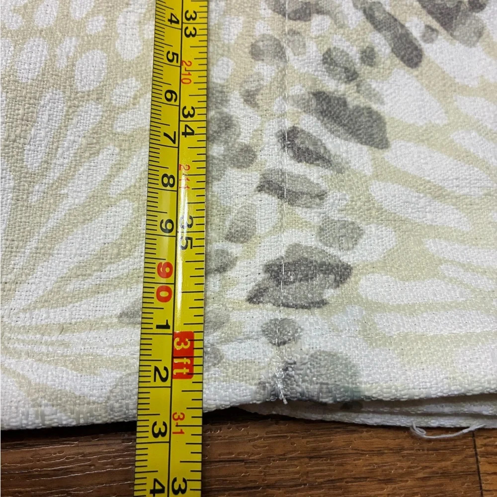 Floral Patterned Curtains 36.5” W x 82” L